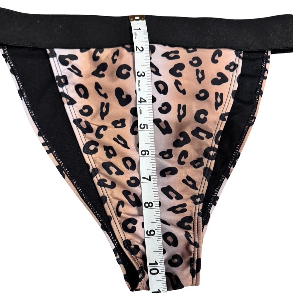 Brave Soul London Leopard High cut Bikini Bottoms size small NWT - Picture 5 of 5